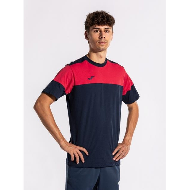 Joma Спортивна футболка чоловіча  CREW V 103296.336 S Червона/Темно-синя (8445757349835) - зображення 1