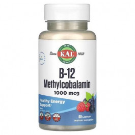   KAL B-12 Methylcobalamin Berry 1,000 mcg 60 льодяників, Ягода