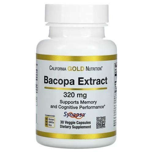 California Gold Nutrition Bacopa Extract 320 mg 30 капсул - зображення 1