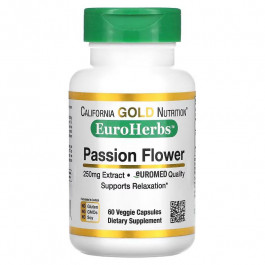   California Gold Nutrition Passion Flower 250 mg 60 капсул