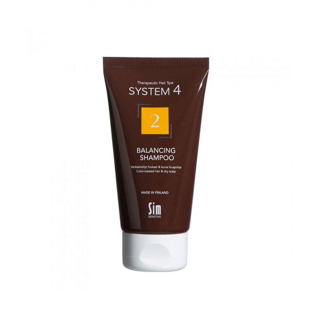 Sim Sensitive Шампунь  System 4 №2 Balancing Shampoo 75 мл для сухого, фарбованого і пошкодженого волосся - зображення 1