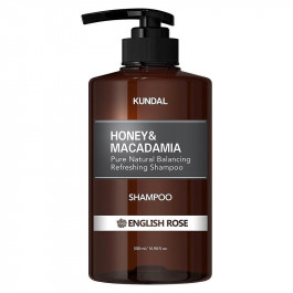 KUNDAL Відновлюючий шампунь з медом та олією макадамії Honey & Macadamia Nature Shampoo English Rose  500 м