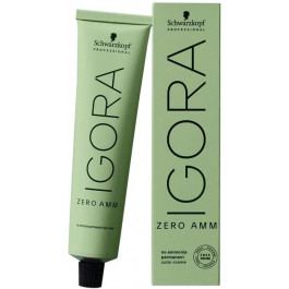   Schwarzkopf Перманентна крем-фарба для волосся  Igora Zero AMM без аміаку 6-6 Темно-русявий шоколад 60 мл (40457