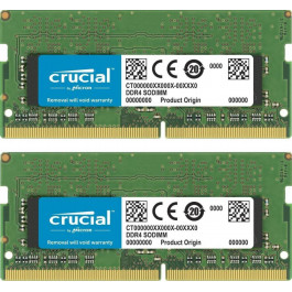 Crucial 16 GB SO-DIMM DDR4 (2x8GB) 2400 MHz (CT2K8G4SFS824A)