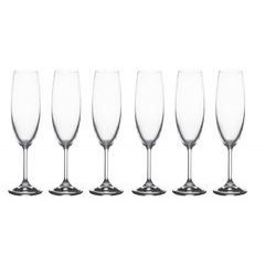 Crystalex Набор бокалов для шампанского Goblet (Lara) 220мл 40415 220 - зображення 1