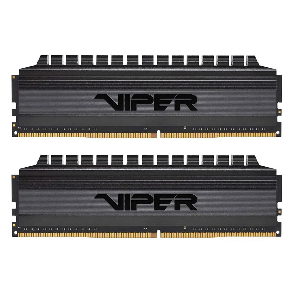 PATRIOT 64 GB (2x32GB) DDR4 3600 MHz Viper 4 Blackout (PVB464G360C8K) - зображення 1