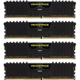 Corsair 64 GB (4x16GB) DDR4 2666 MHz Vengeance LPX Black (CMK64GX4M4A2666C16)