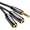 UGREEN AV134 mini-jack 3.5 мм 0.25м Black (20816) - зображення 1