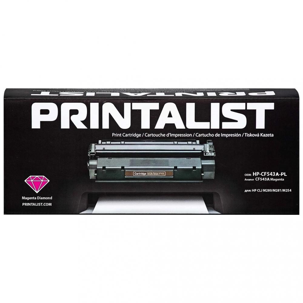 Printalist Картридж для HP CLJ M280/M281/ M254 CF543A Magenta (HP-CF543A-PL) - зображення 1