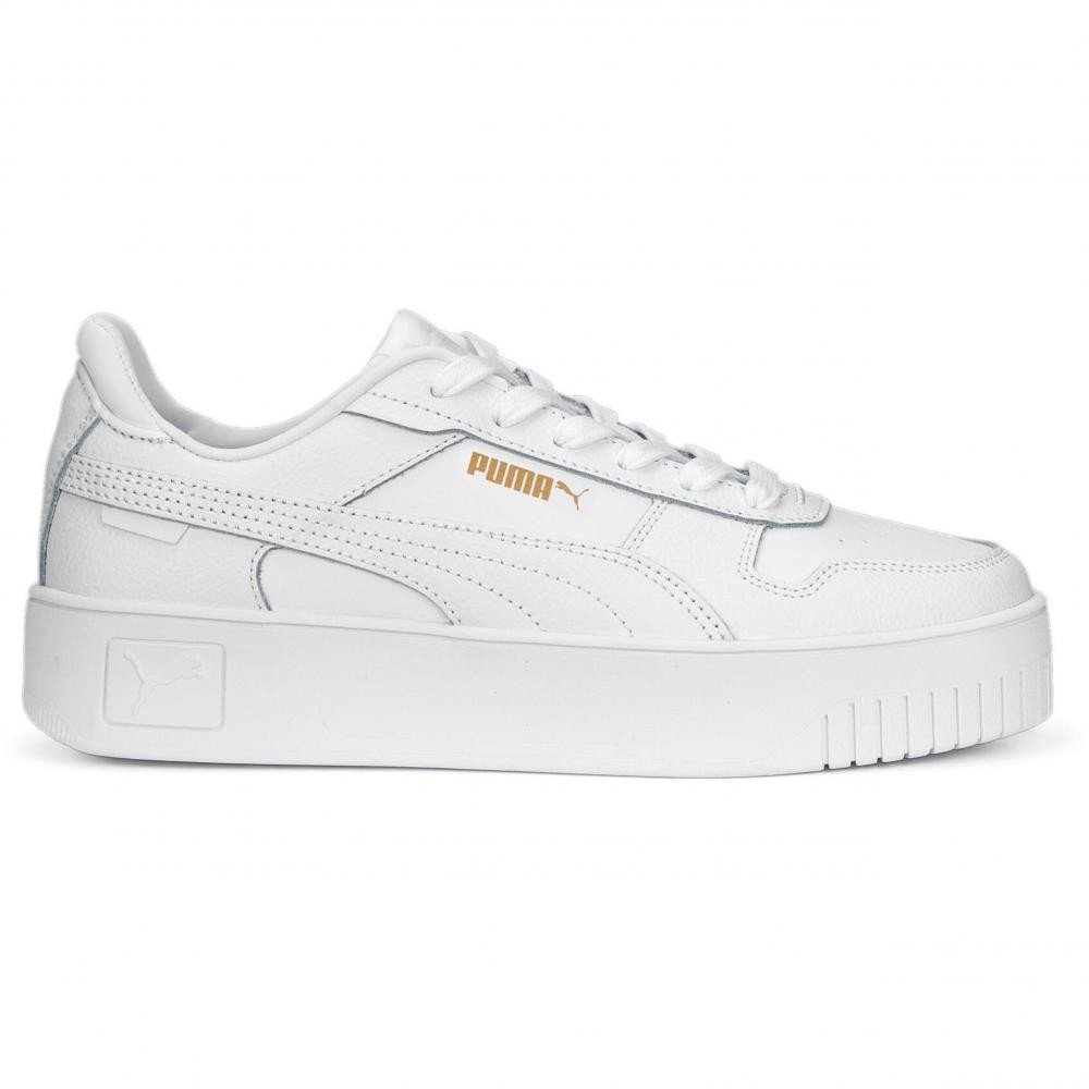 PUMA Жіночі кеди низькі  Carina Street 38939001 40 (6.5UK) 25.5 см  White- White- Gold (4065452875275) - зображення 1