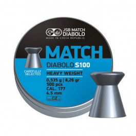   JSB Blue Match Diabolo S 100 4.5 мм, 0.535 г, 500 шт.