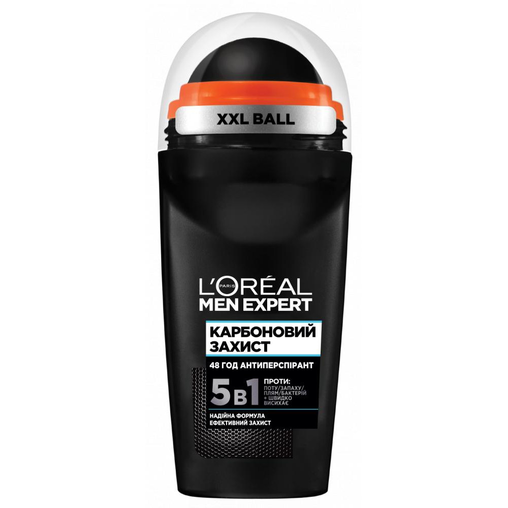 L'Oreal Paris Шариковый Дезодорант-Антиперспирант L’Or?al Paris Men Expert Карбоновая защита для мужчин 50 мл (360 - зображення 1