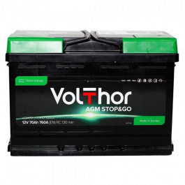   VOLTHOR 6СТ-70 АзЕ AGM Stop&Go (713070)