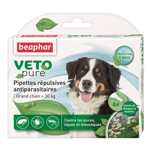 Beaphar Veto Pure Spot Pipettes Repulsives Antiparasitaires Grand Chien >30 kg 1 піп - зображення 1