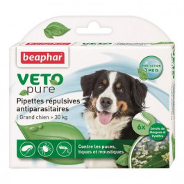   Beaphar Veto Pure Spot Pipettes Repulsives Antiparasitaires Grand Chien >30 kg 1 піп