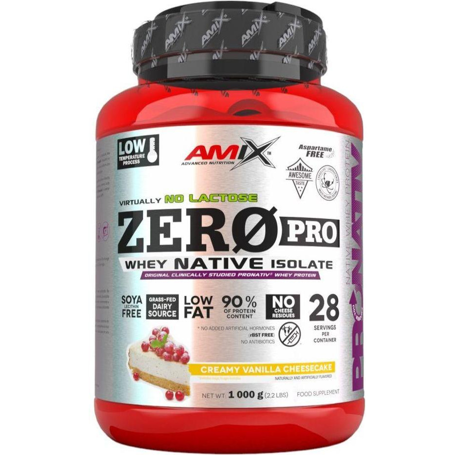 Amix ZeroPro Protein 1000 g /28 servings/ Creamy Vanilla Cheescake - зображення 1