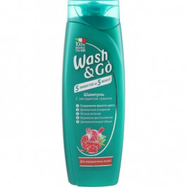 Wash&Go Шампунь  с экстрактом граната для окрашенных волос 400 мл (8008970042275)