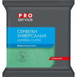   ProService Серветки для прибирання  Віскозні Зелені 10 шт. (4823071658590)