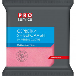   ProService Серветки для прибирання  Віскозні Рожеві 10 шт. (4823071658545)