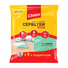   Chisto Салфетки влаговпитывающие Блеск, 5+1 шт. (4823098407539)