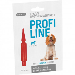 ProVET Краплі для тварин  Profiline інсектоакарицид для собак 4-10 кг 1/1 мл (4823082431083)
