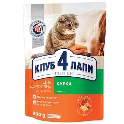 Клуб 4 лапи Premium Adult Chicken 0,9 кг (4820083909139) - зображення 1