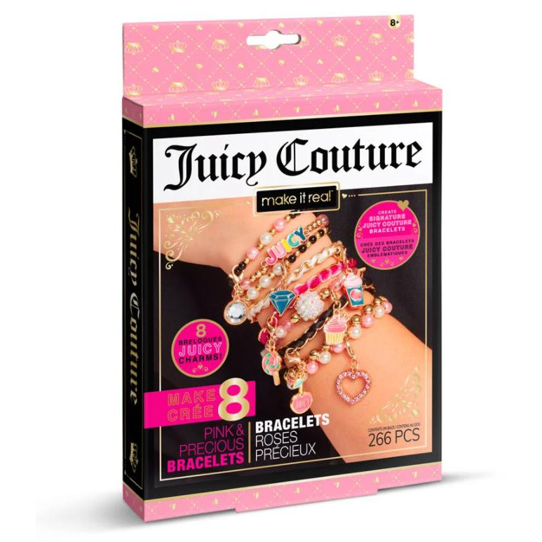 Make It Real Набір для створення шарм-браслетів  Juicy Couture Рожевий зорепад 266 ел. (MR4432) - зображення 1