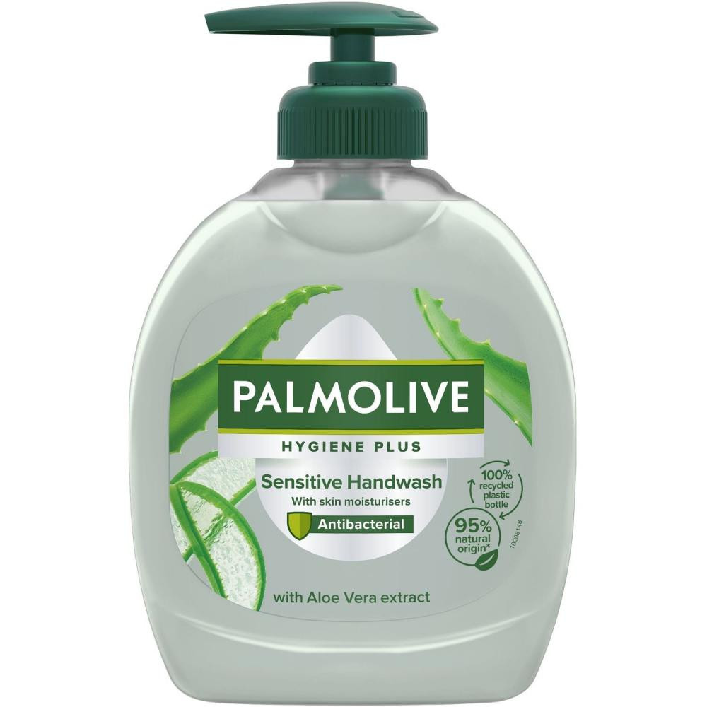 PALMOLIVE Рідке мило  Hygiene Plus з екстрактом алое віра для чутливої шкіри 300 мл (8718951488328) - зображення 1