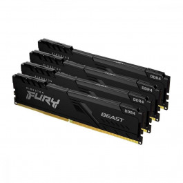 Kingston FURY 64 GB (4x16GB) DDR4 3600 MHz Beast Black (KF436C18BBK4/64)