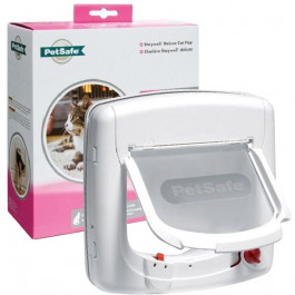 PetSafe Staywell ПРОГРАМ дверцы для котов до 7 кг, с программным ключом белые (500EF)