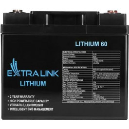   Extralink LiFePO4 12.8V 60Ah (EX.30448)