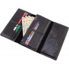 Grande Pelle Великий шкіряний гаманець чорного кольору з хлястиком на магніті  67810 - зображення 9
