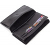 Grande Pelle Великий шкіряний гаманець чорного кольору з хлястиком на магніті  67810 - зображення 10