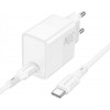 Borofone BA77A Insightful 30W White Type-C to Type-C cable - зображення 4