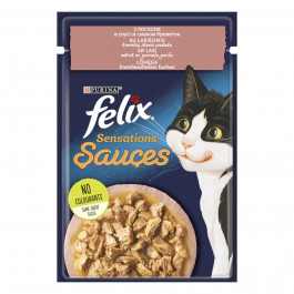 Felix Sensations Sauces с лососем в соусе и вкусом креветок 85 г (7613039836026)