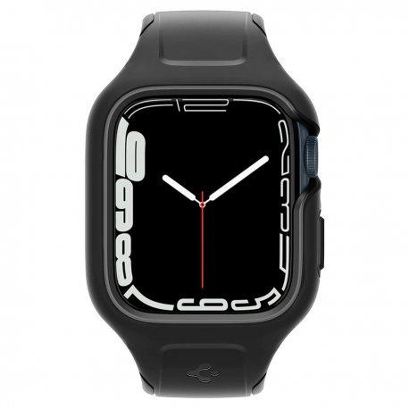 Spigen Чохол та ремінець  для Apple Watch 7 45 mm Liquid Air Pro Black (ACS04182) - зображення 1