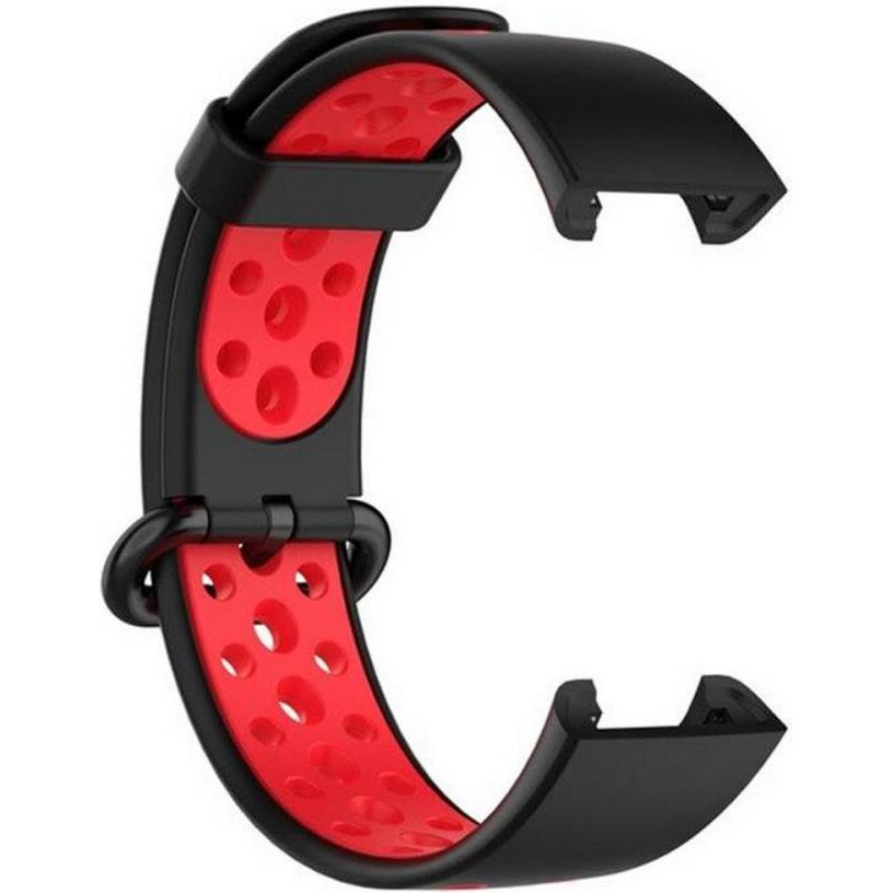 BeCover Ремінець Vents Style  для Xiaomi Redmi Smart Band 2 Black-Red (709424) - зображення 1