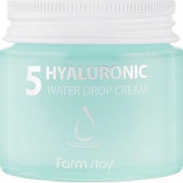 FarmStay Увлажняющий крем  Hyaluronic 5 Water Drop Cream с 5 видами гиалуроновой кислоты 80 мл (8809480772559