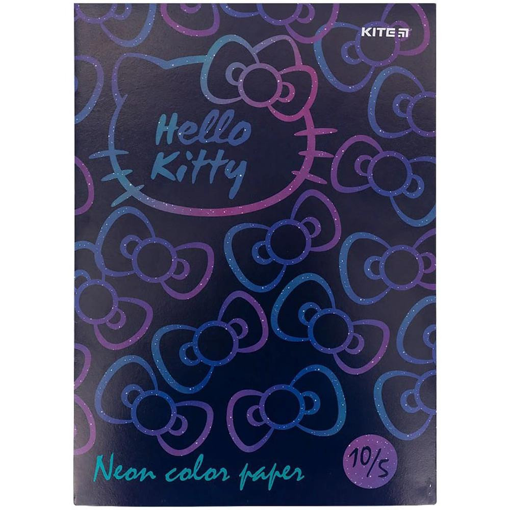 Kite Набор цветной бумаги  А4 Hello Kitty неоновой 10л. (HK21-252) - зображення 1