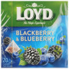 Loyd Чай фруктовий  Blackberry&Blueberry, зі смаком ожини та чорниці, в пірамідках, 40 г (5900396016171) - зображення 2