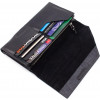 Grande Pelle Чорний жіночий гаманець великого розміру з натуральної шкіри  67804 - зображення 6