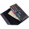 Grande Pelle Чорний жіночий гаманець великого розміру з натуральної шкіри  67804 - зображення 7