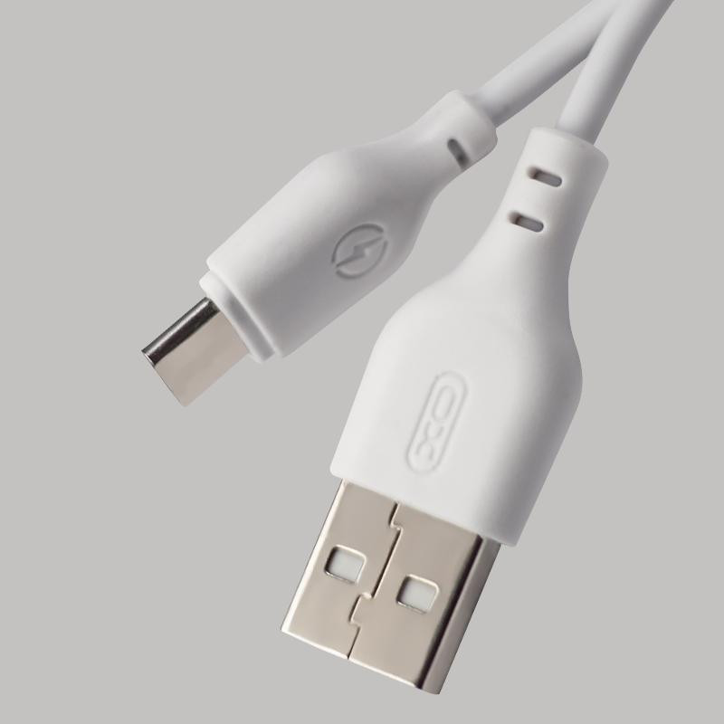 XO NB103 USB Type-A to USB Type-C 1m White - зображення 1