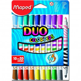 Maped Фломастеры Color Peps Duo 20 цветов 10 шт (MP.847010)