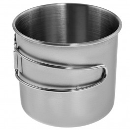   Mil-Tec TRINKBECHER STAINLESS STEEL 600 ML (DRAHTGRIFFE) (14602600)