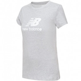   New Balance Футболка essentials stacked logo (WT31546AG) S Сірий