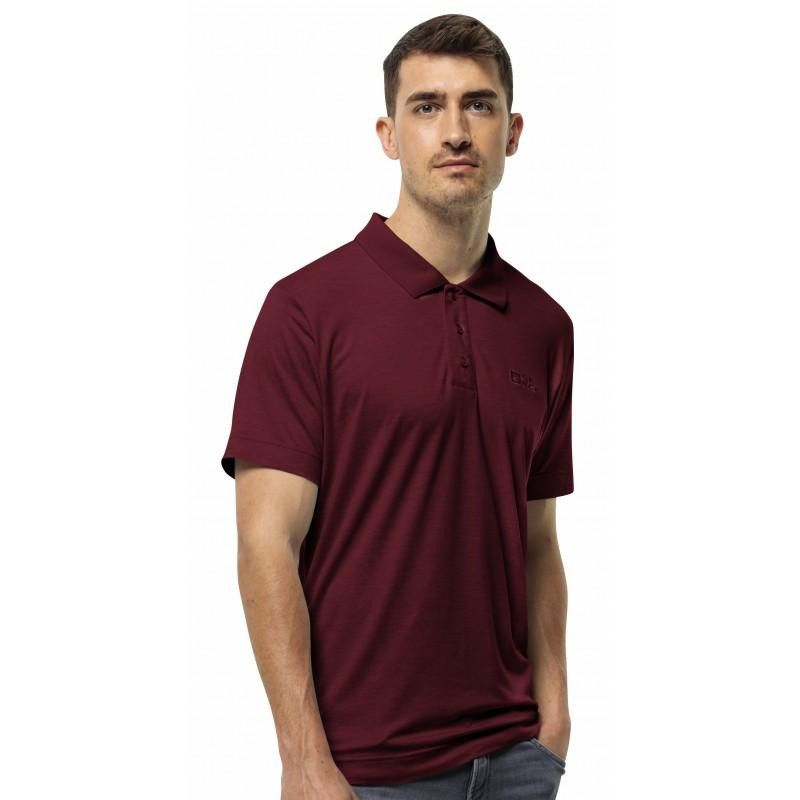 Jack Wolfskin Поло спортивне travel polo m (1809721_2511) XXL Червоний - зображення 1