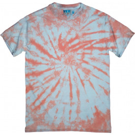   TKT Import Тай-дай футболка бавовняна блакитна з принтом Peach Tie-Dye  900044 L блакитний