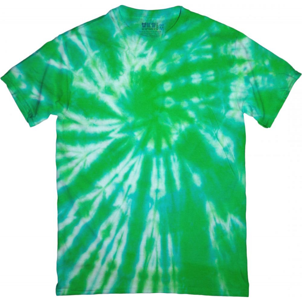 TKT Import Тай-дай футболка бавовняна Green Tie-Dye  900042 L зелений - зображення 1