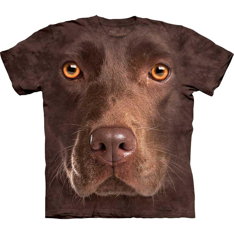 The Mountain Футболка з лабрадором  103550 з бавовни коричнева Chocolate Lab Face M коричневий - зображення 1